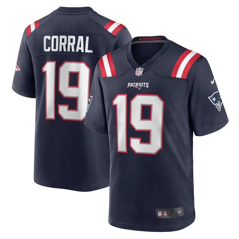 New England Patriots Matt Corral Nike Navy Game Jersey