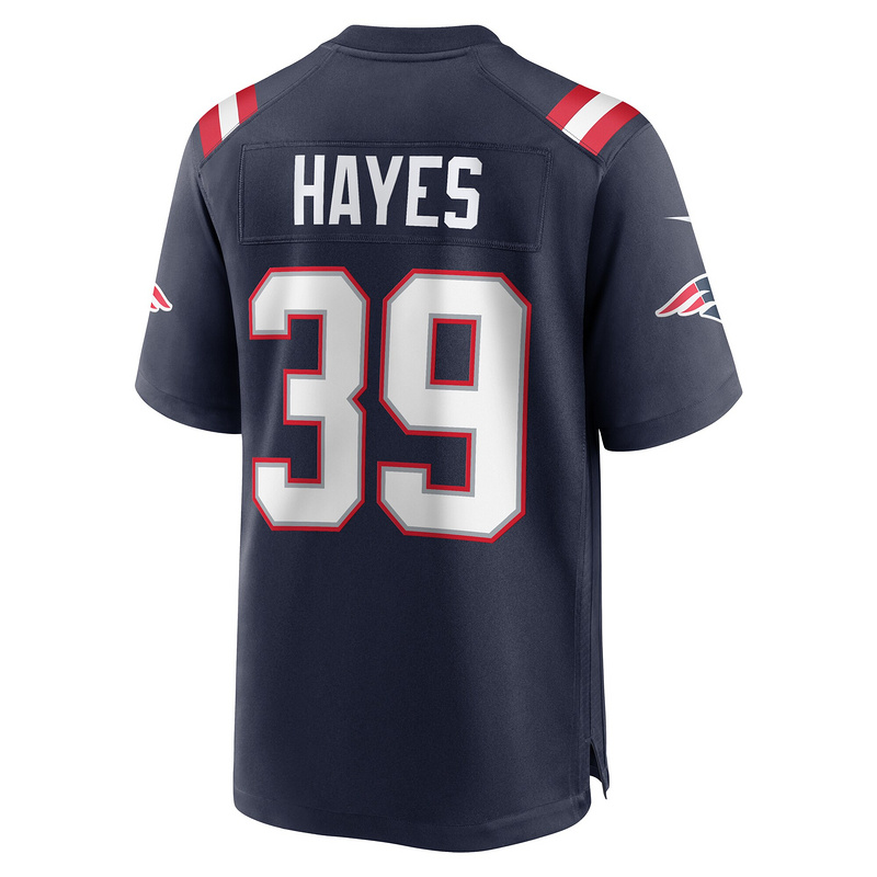 New England Patriots Tae Hayes Nike Navy Home Game Player Jersey