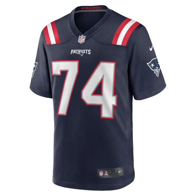 New England Patriots Riley Reiff Nike Navy Game Jersey