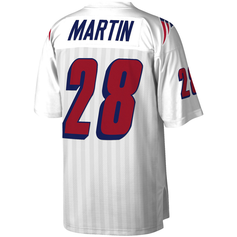 New England Patriots Curtis Martin Mitchell & Ness White Legacy Replica Jersey
