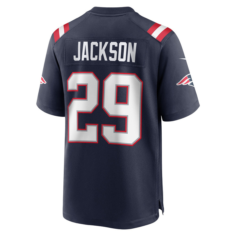New England Patriots JC Jackson Nike Navy Game Jersey