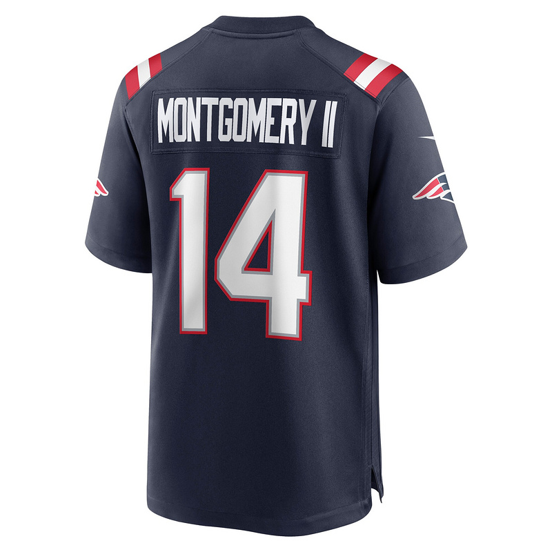 New England Patriots Ty Montgomery Nike Navy Game Jersey