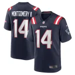 New England Patriots Ty Montgomery Nike Navy Game Jersey