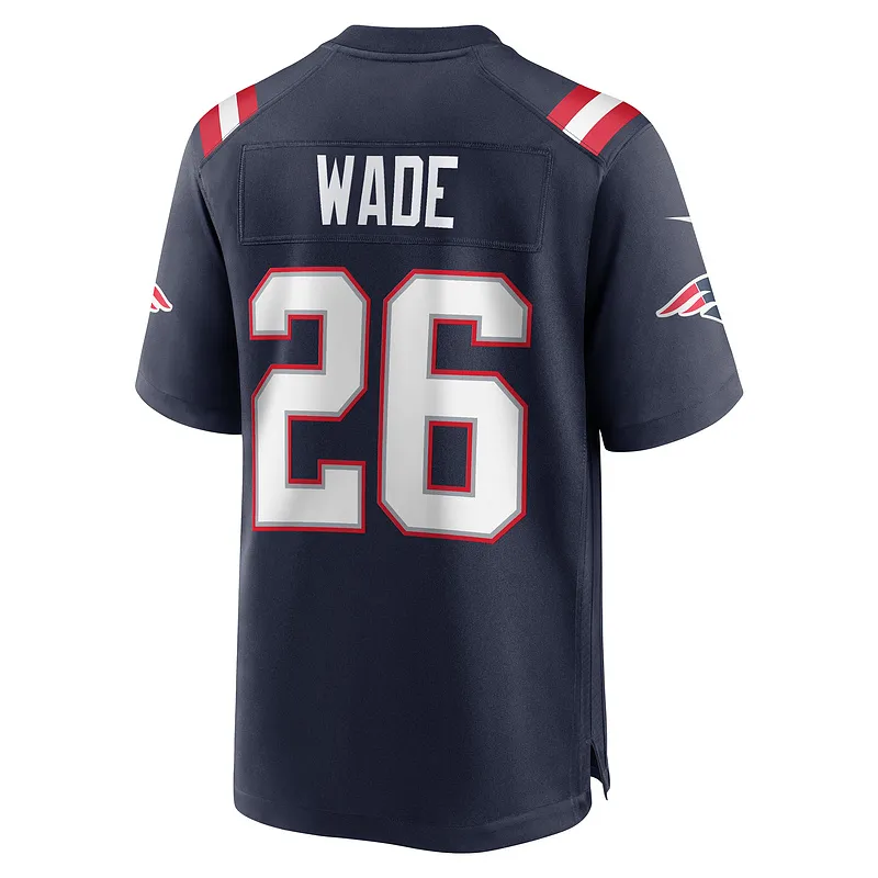 New England Patriots Shaun Wade Nike Navy Game Jersey