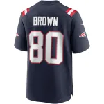 New England Patriots Troy Brown Nike Navy Game Retired Player Jersey