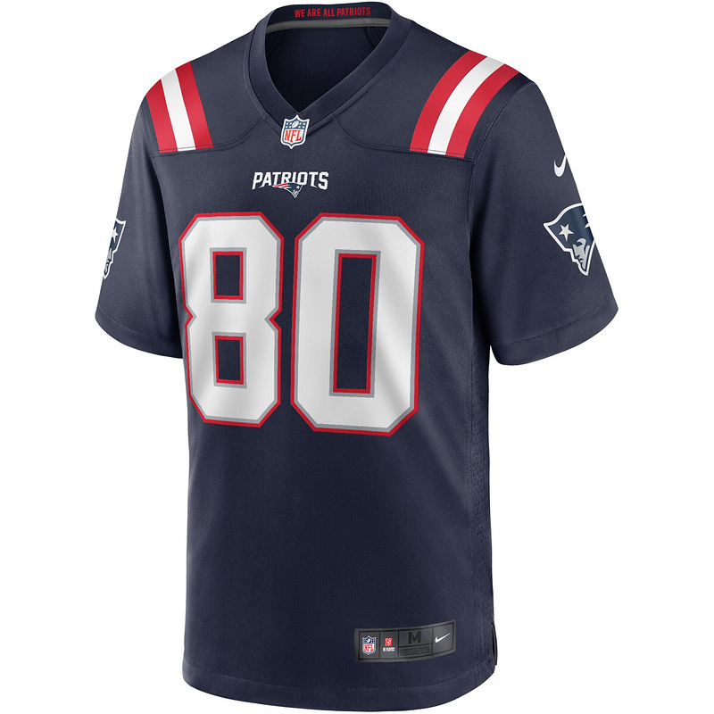 New England Patriots Troy Brown Nike Navy Game Retired Player Jersey