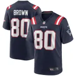 New England Patriots Troy Brown Nike Navy Game Retired Player Jersey