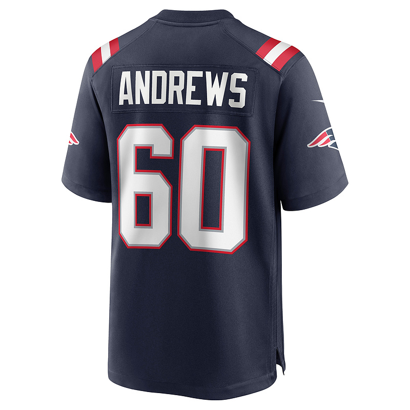 New England Patriots David Andrews Nike Navy Game Jersey