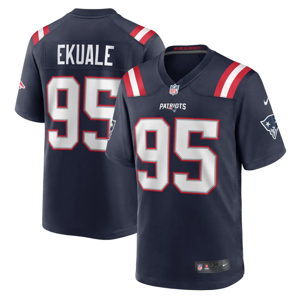 New England Patriots Daniel Ekuale Nike Navy Player Jersey