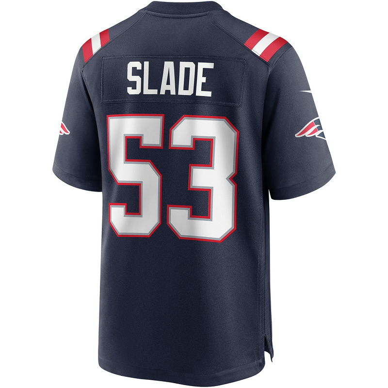 New England Patriots Chris Slade Nike Navy Game Retired Player Jersey