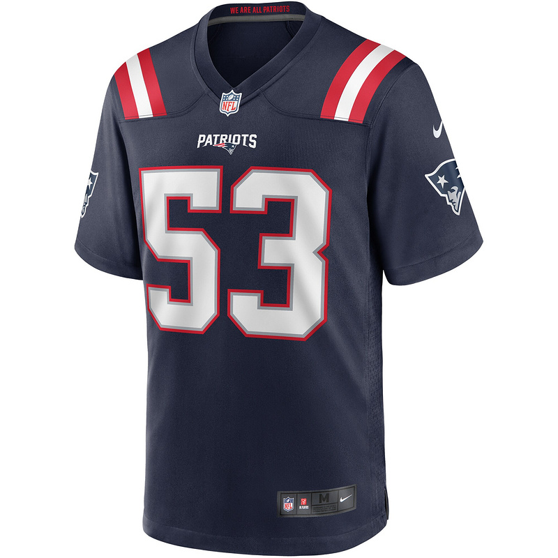 New England Patriots Chris Slade Nike Navy Game Retired Player Jersey
