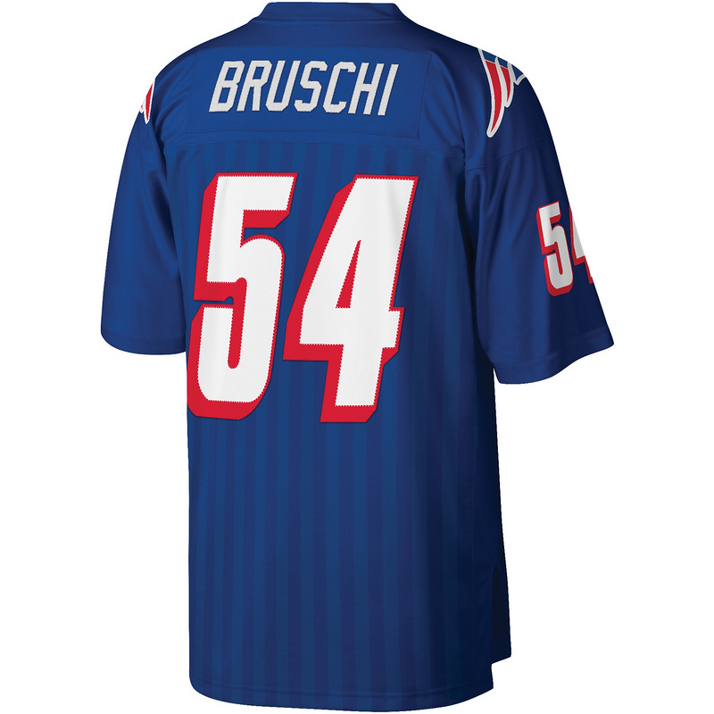 New England Patriots Tedy Bruschi Mitchell & Ness Royal Legacy Replica Jersey