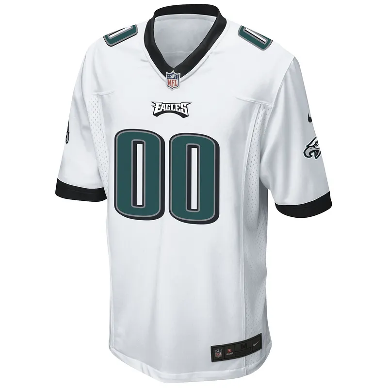 Men's Philadelphia Eagles Nike White Custom Game Jersey