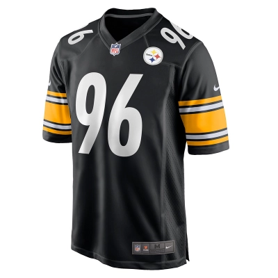 Men's Pittsburgh Steelers Breiden Fehoko Nike Black Game Jersey 01