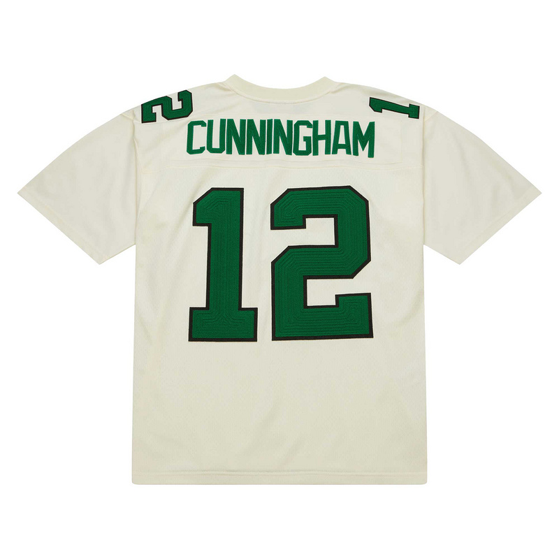 Men's Philadelphia Eagles Randall Cunningham Mitchell & Ness Cream Chainstitch Legacy Jersey
