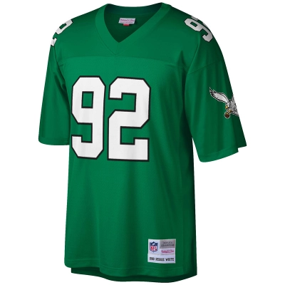 Men's Philadelphia Eagles Reggie White Mitchell & Ness Kelly Green Legacy Replica Jersey 01