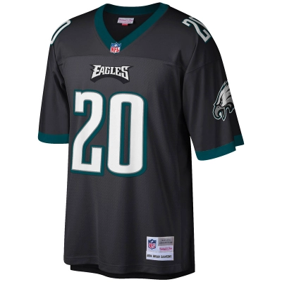 Men's Philadelphia Eagles Brian Dawkins Mitchell & Ness Black Legacy Replica Jersey 01