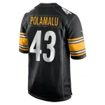 Men's Pittsburgh Steelers Troy Polamalu Nike Black Retired Player Game Jersey