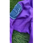 Ronaldo #7 Purple Real Madrid 2016-2017 UEFA Long Sleeve Soccer Jersey Large