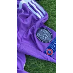 Ronaldo #7 Purple Real Madrid 2016-2017 UEFA Long Sleeve Soccer Jersey Large