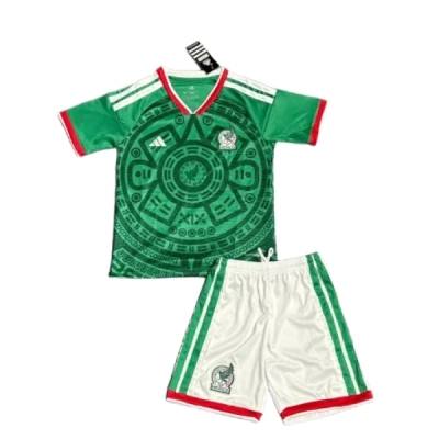 2026 Kids Mexico Home Jersey 01