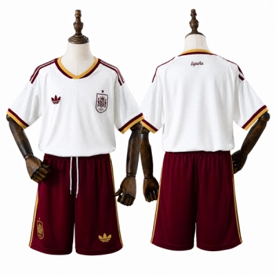 2026 Spain Away Kids Kit Jersey 01
