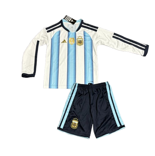 2026 Kids Argentina Home Jersey Long-Sleeved