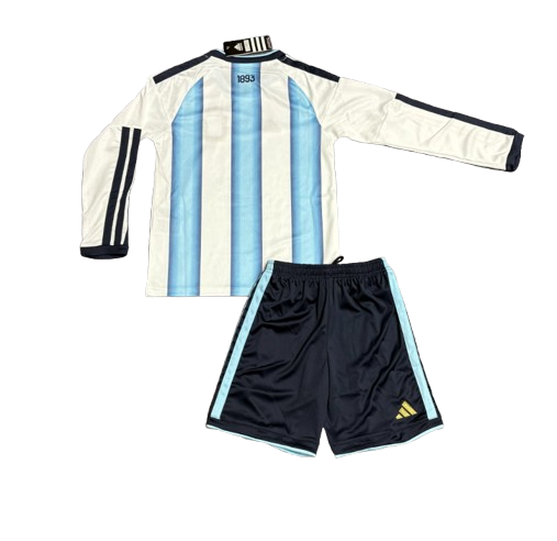 2026 Kids Argentina Home Jersey Long-Sleeved