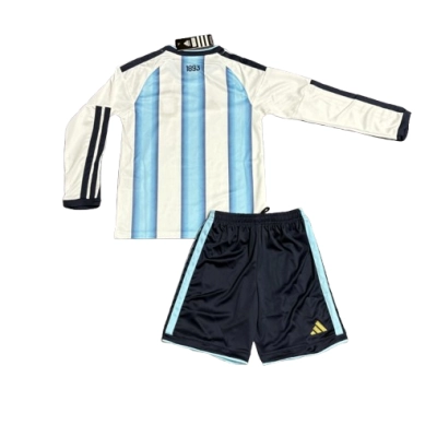 2026 Kids Argentina Home Jersey Long-Sleeved 02