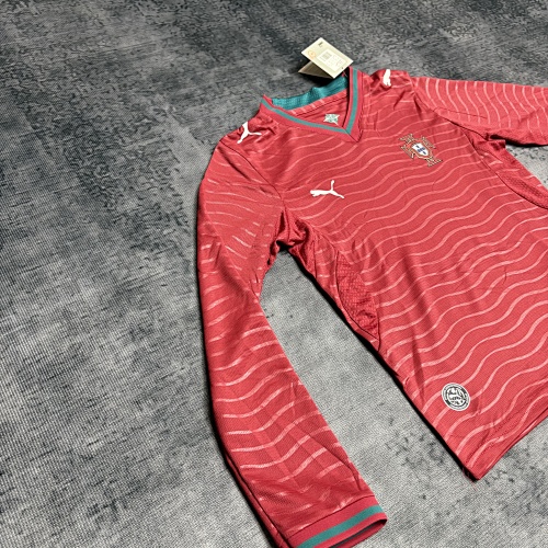 2026 Kids Portugal home jersey long-sleeved