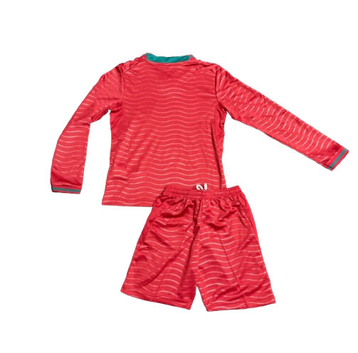 2026 Kids Portugal home jersey long-sleeved