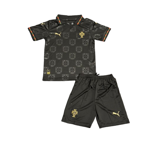 2026 Kids Portugal Special Edition Black Jersey