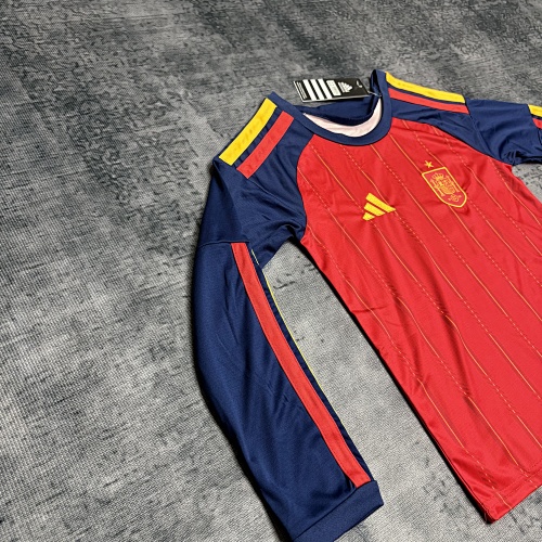 2026 Kids Spain Home Jersey Long-sleeved