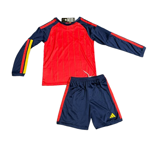 2026 Kids Spain Home Jersey Long-sleeved