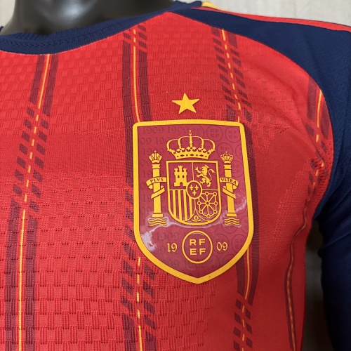 2026 Player Version Spain Home jersey Long-sleeved