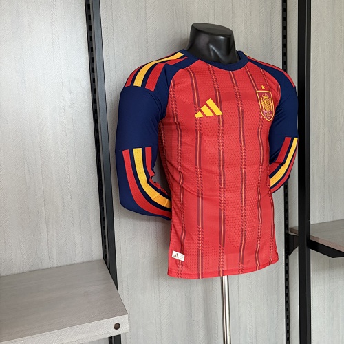 2026 Player Version Spain Home jersey Long-sleeved