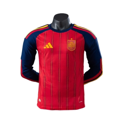 2026 Player Version Spain Home jersey Long-sleeved 01