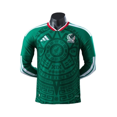 2026 Mexico Home Long-Sleeve Player Version Jerseys 01