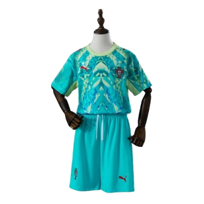 2026 Portugal GK-Green Kids Kit Jersey 01