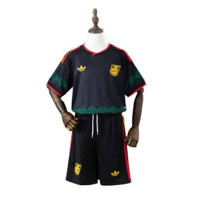 2026 Jamaica x Bob Marley Away Kids Kit Jersey 01