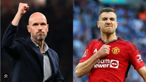 Dalot: Ten Hag is our leader, he takes the bullets for everyone in the team.