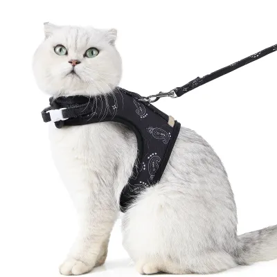 CAT Leashes & Collars Cat Traction Rope Walking Cat Rope Chest Vest Chest Strap Breathable Anti-breakaway Cat Chain 01
