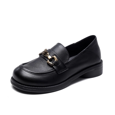 Jishu 24 head layer cowhide casual ladies work leather shoes 02