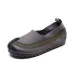 Jishu 2024 spring handmade retro leather flat women's shoes