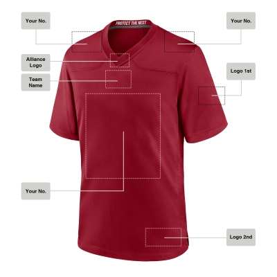 Custom  Rugby Jersey dark red style, 001 01