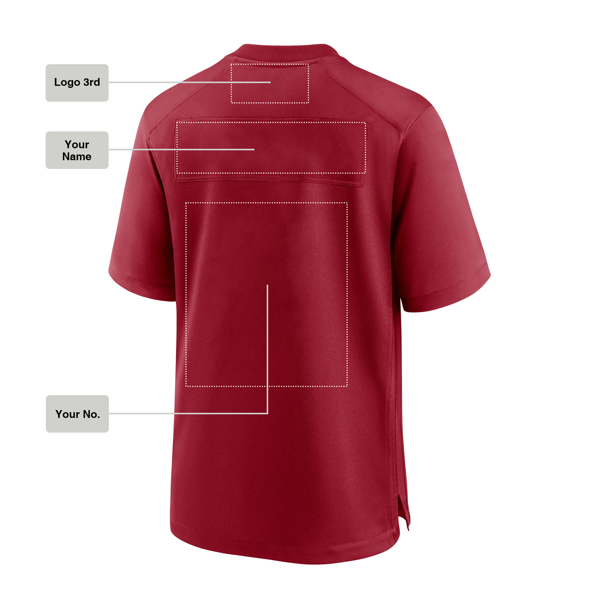 Custom  Rugby Jersey dark red style, 001