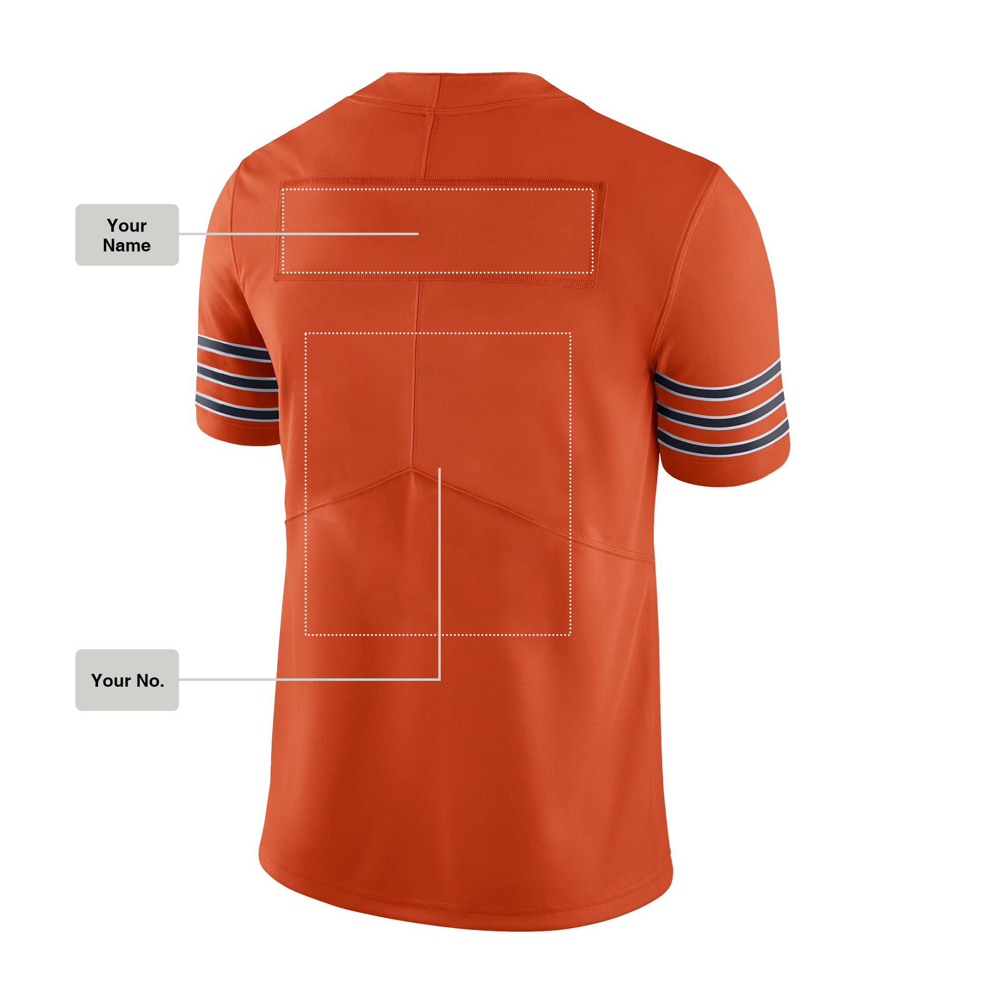Custom  Rugby Jersey Deep Orange style, 005