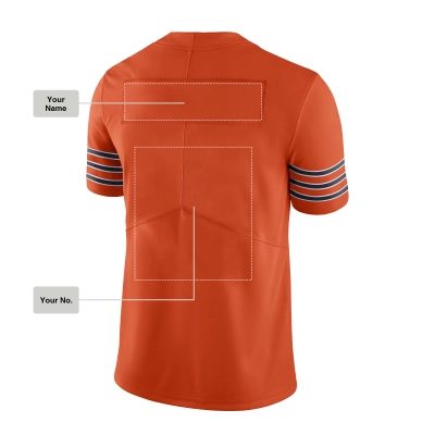 Custom  Rugby Jersey Deep Orange style, 005 02