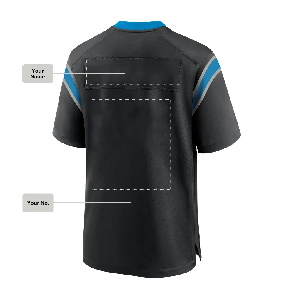 Custom  Rugby Jersey Black style, 003
