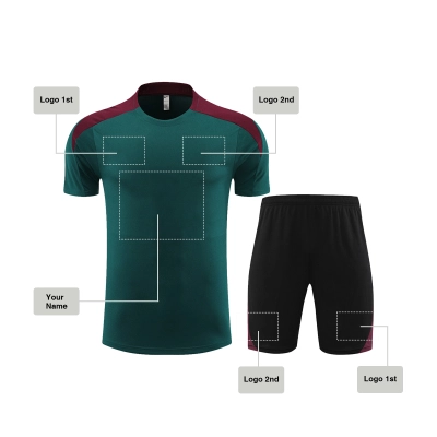 Custom Soccer jersey Football shirt Green style, sj004 01